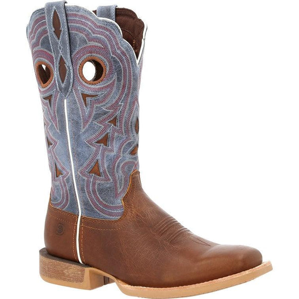 Durango Lady Rebel Pro Women’s Golden Brown & Periwinkle Western Boot DRD0422 - BootSolution