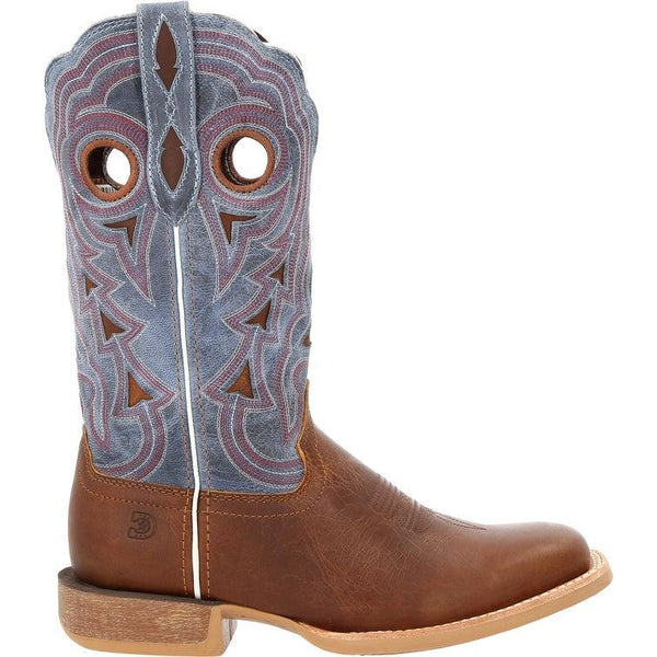 Durango Lady Rebel Pro Women’s Golden Brown & Periwinkle Western Boot DRD0422 - BootSolution