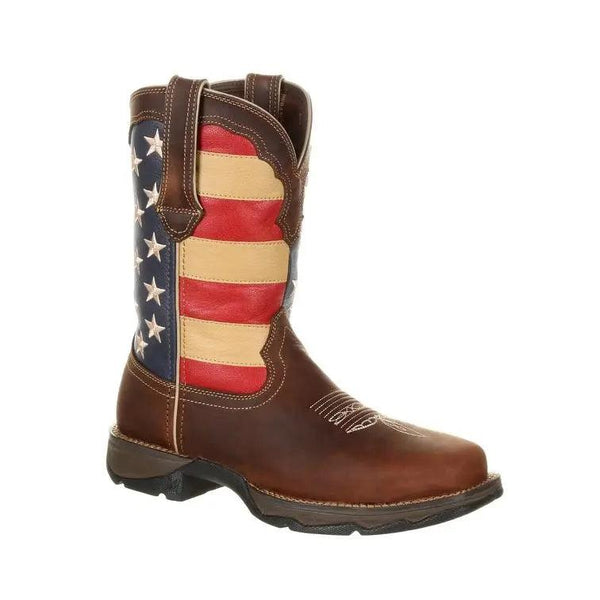 Durango Lady Rebel Steel Toe Patriotic Flag Work Boot DRD0234 - BootSolution