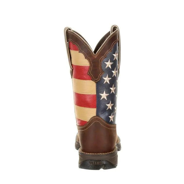 Durango Lady Rebel Steel Toe Patriotic Flag Work Boot DRD0234 - BootSolution