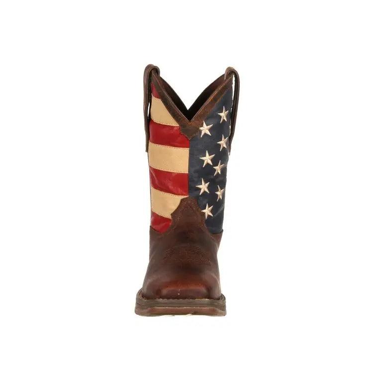 DURANGO REBEL PATRIOTIC PULL-ON WESTERN FLAG BOOT DB5554 - BootSolution