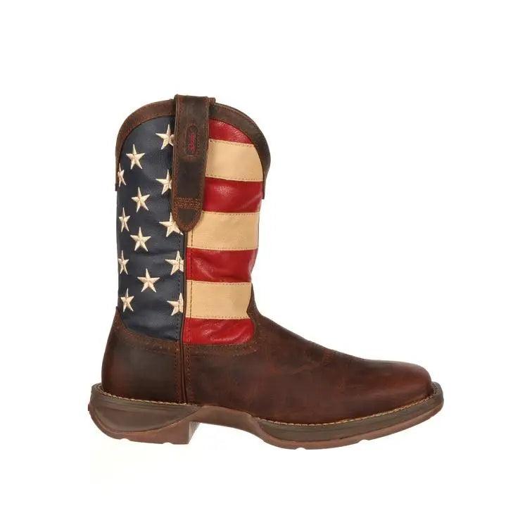 DURANGO REBEL PATRIOTIC PULL-ON WESTERN FLAG BOOT DB5554 - BootSolution
