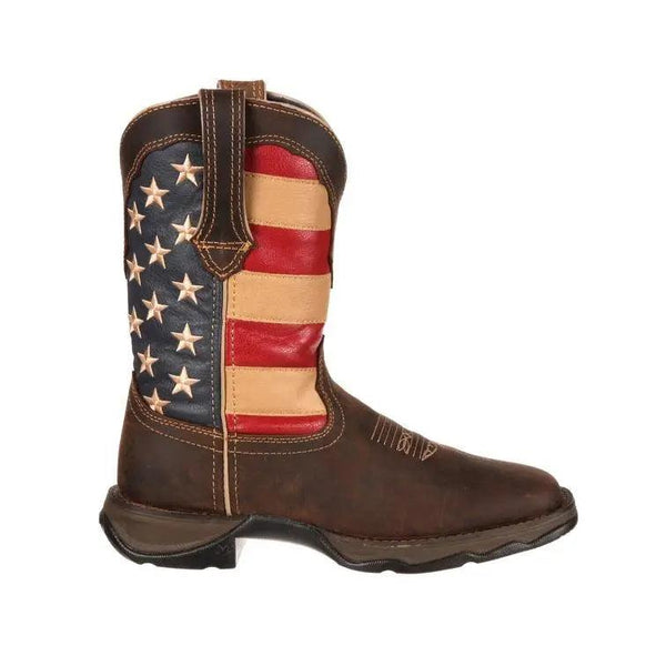 Durango Rebel Women’s Patriotic Pull-on Western Flag Boot RD4414 - BootSolution