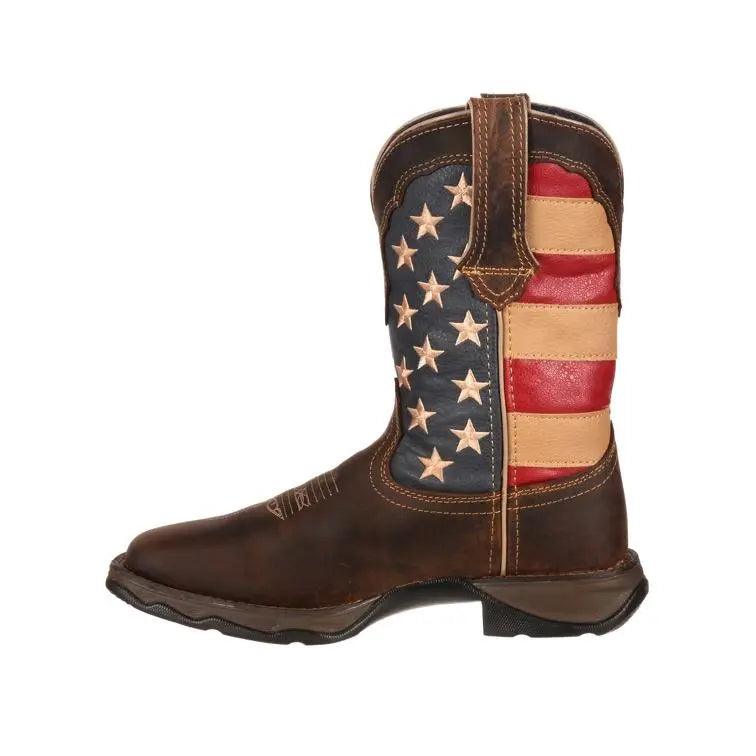 Durango Rebel Women’s Patriotic Pull-on Western Flag Boot RD4414 - BootSolution