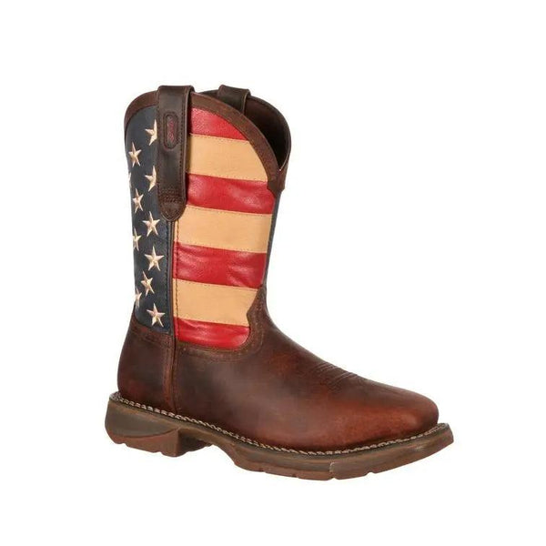 DURANGO STEEL TOE  AMERICAN FLAG WESTERN  BOOT DB020 - BootSolution