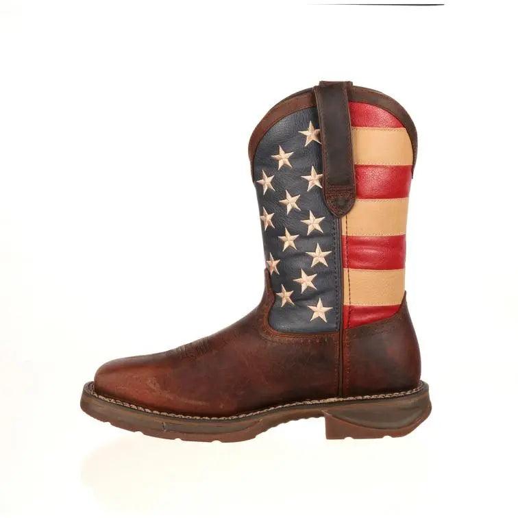 DURANGO STEEL TOE  AMERICAN FLAG WESTERN  BOOT DB020 - BootSolution