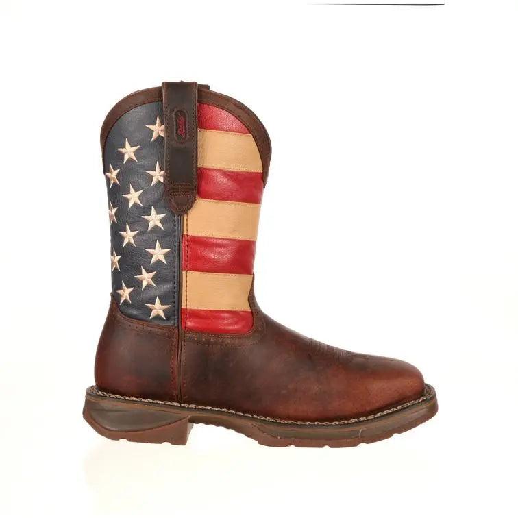 DURANGO STEEL TOE  AMERICAN FLAG WESTERN  BOOT DB020 - BootSolution