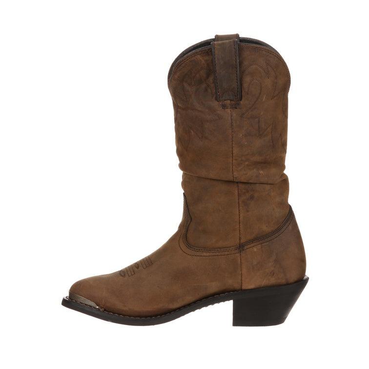Durango Women’s Distressed Tan Slouch Western Boot RD542 - BootSolution