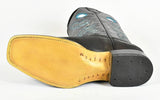 El Norteno Family Black Leather, Leather Sole Rodeo Cowboy Boot-221 - BootSolution