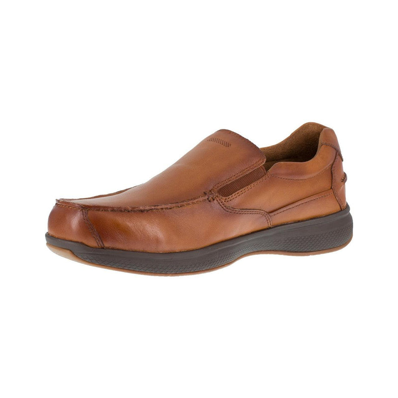 Florsheim Men’s Comfort Slip-On Oxford Steel Toe Boat Shoe FS2325 - BootSolution