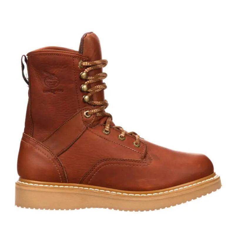 Georgia Boot Barracuda Gold Wedge Mens 8-Inch Work Boot G8152 - BootSolution