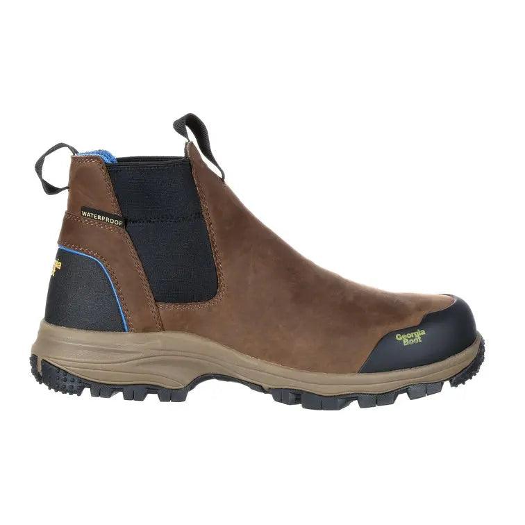 GEORGIA BOOT BLUE COLLAR CHELSEA WATERPROOF WORK ROMEO BOOT GB00106 - BootSolution