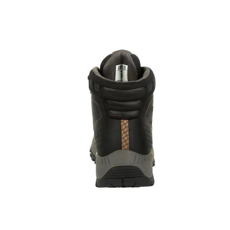 Georgia Boot Eagle Trail - Scarponcino Impermeabile Da Lavoro E Hiking In Pelle Pieno Fiore, Suola Carbo-Tec, Tallone 15,2 Cm, Nero/grigio