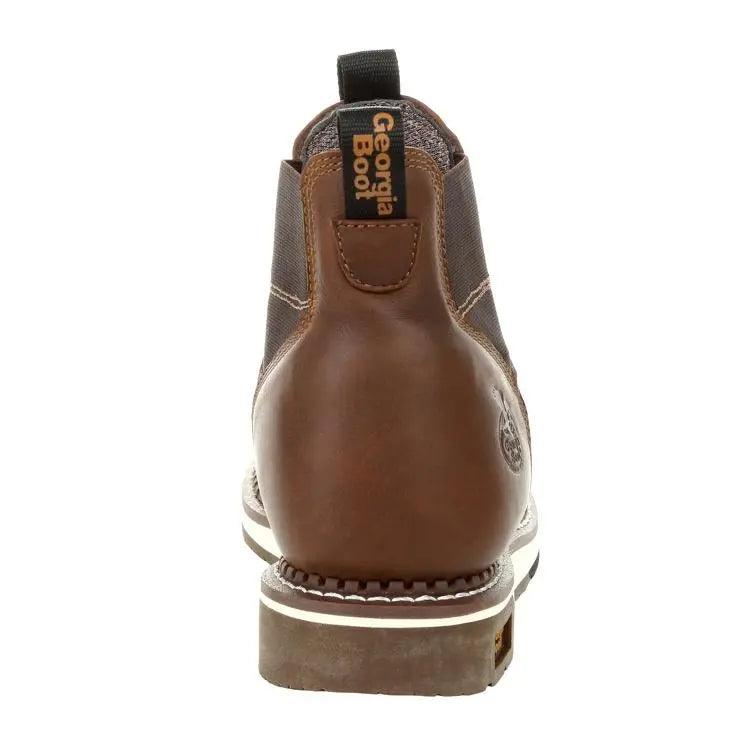 Georgia Boot Men’s AMP LT Wedge Steel Toe Waterproof Chelsea Work Boot GB00353 - BootSolution