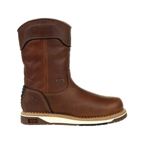 Georgia Boot Men’s AMP LT Wedge Waterproof Pull-On Work Boot GB00369 - BootSolution