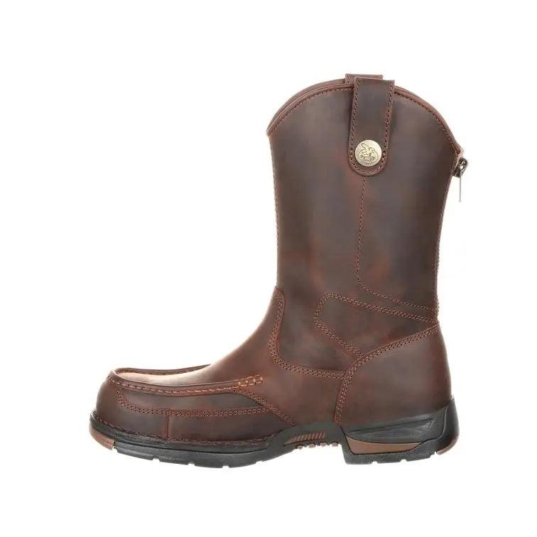 Georgia Boot Men's Athens Pull-On Slip Resistant Work Boot GB00226 - BootSolution