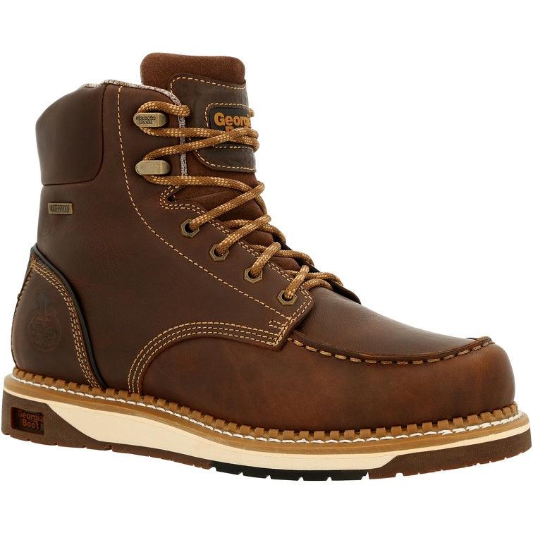 Georgia Boot Men’s Waterproof Wedge Moc Toe Work Boot GB00429 - BootSolution