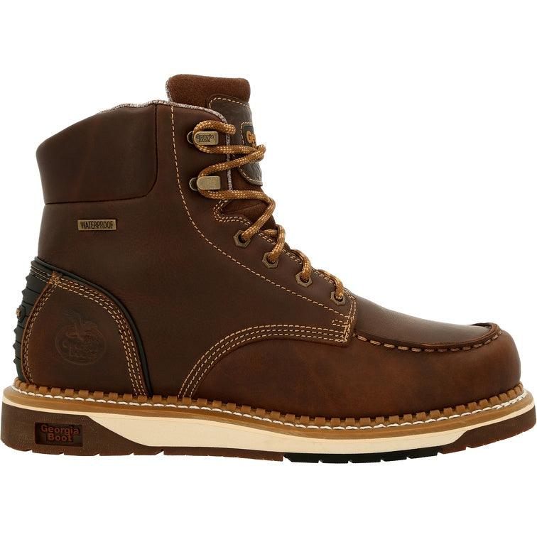Georgia Boot Men’s Waterproof Wedge Moc Toe Work Boot GB00429 - BootSolution