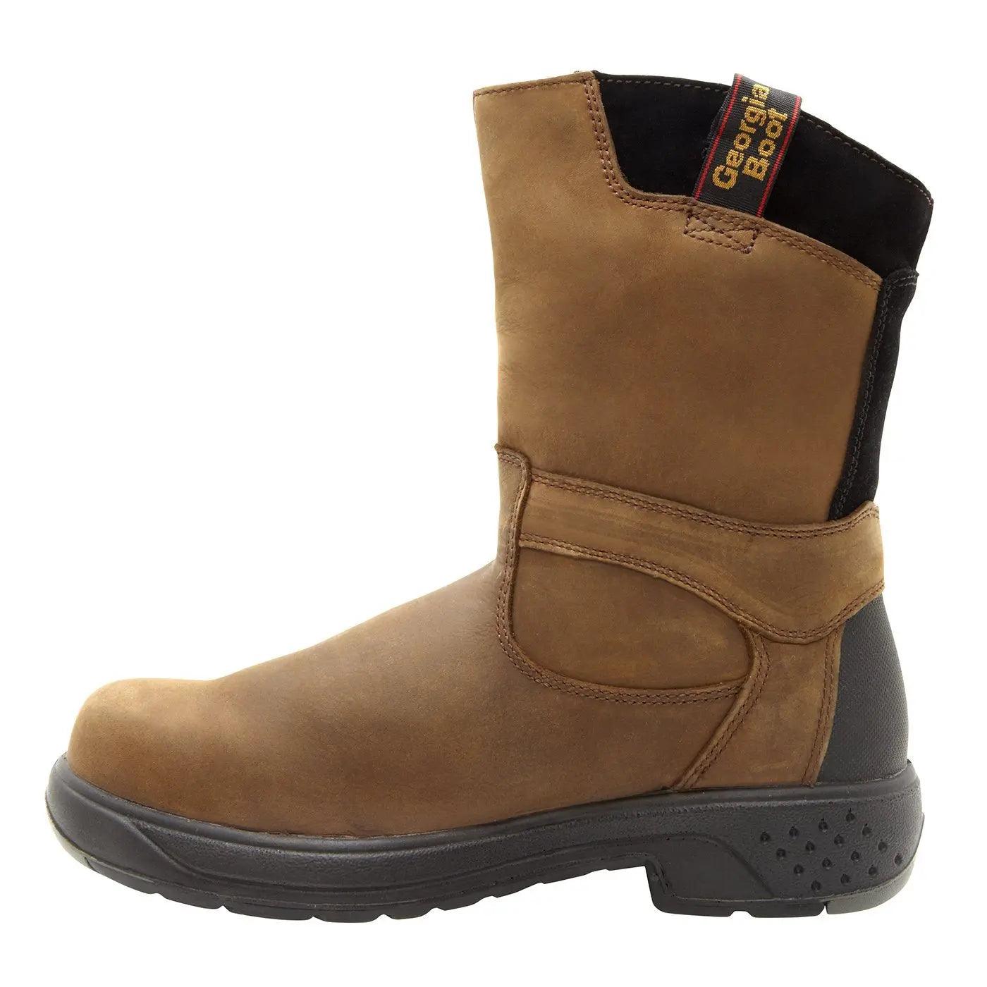 Georgia Boot Mens Waterproof Composite Toe Pull-On Work Boots G5644 - BootSolution