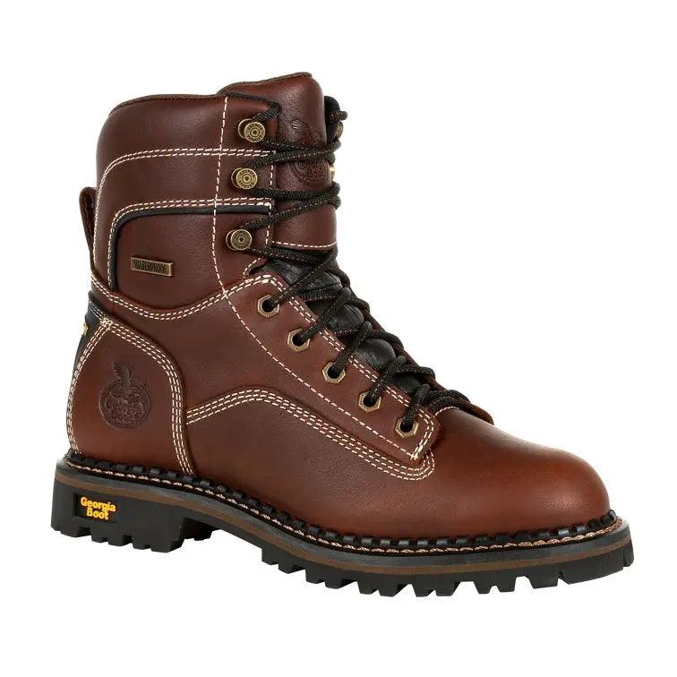 Georgia Boot Women’s Alloy Toe Waterproof Low Heel Logger Boot GB00428 - BootSolution
