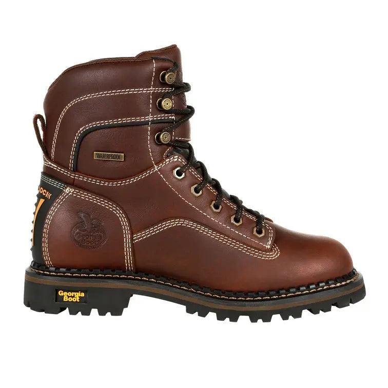 Georgia Boot Women’s Alloy Toe Waterproof Low Heel Logger Boot GB00428 - BootSolution
