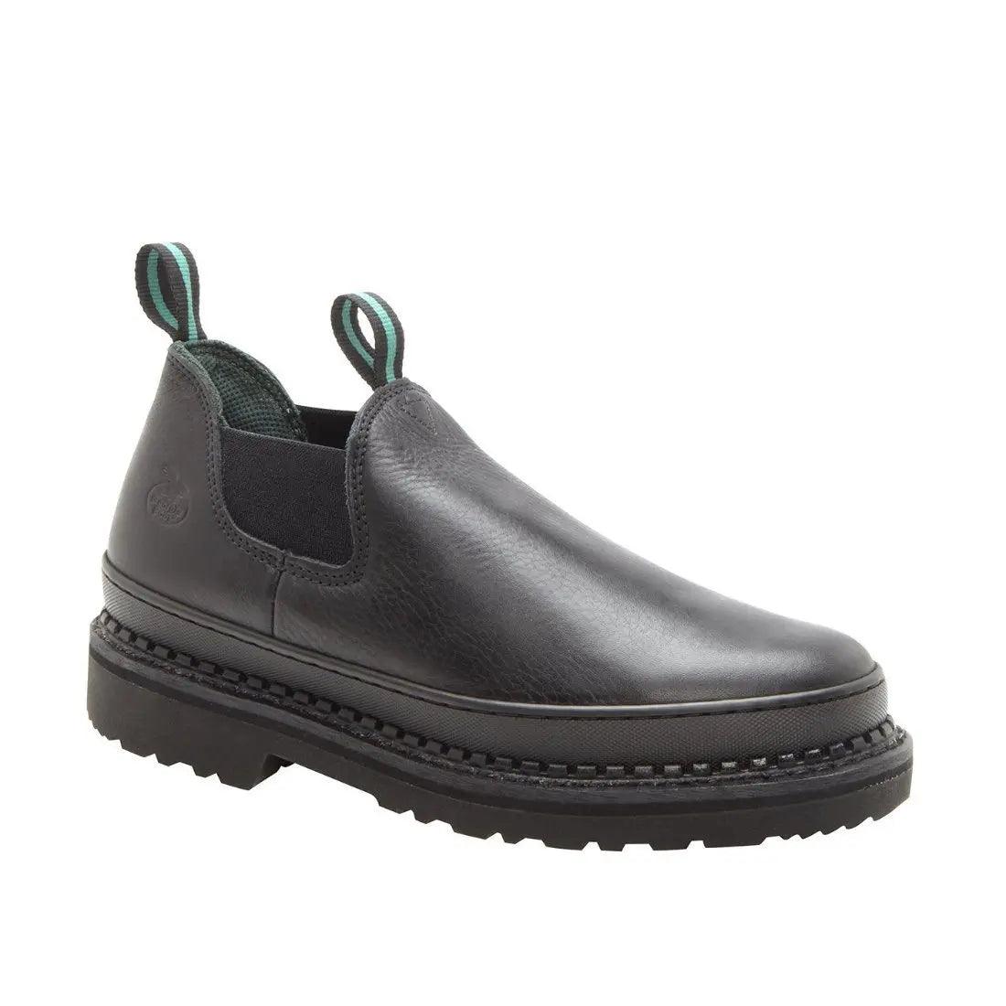 Georgia Giant Womens Romeo Black Leather Work Shoes G3060 - BootSolution
