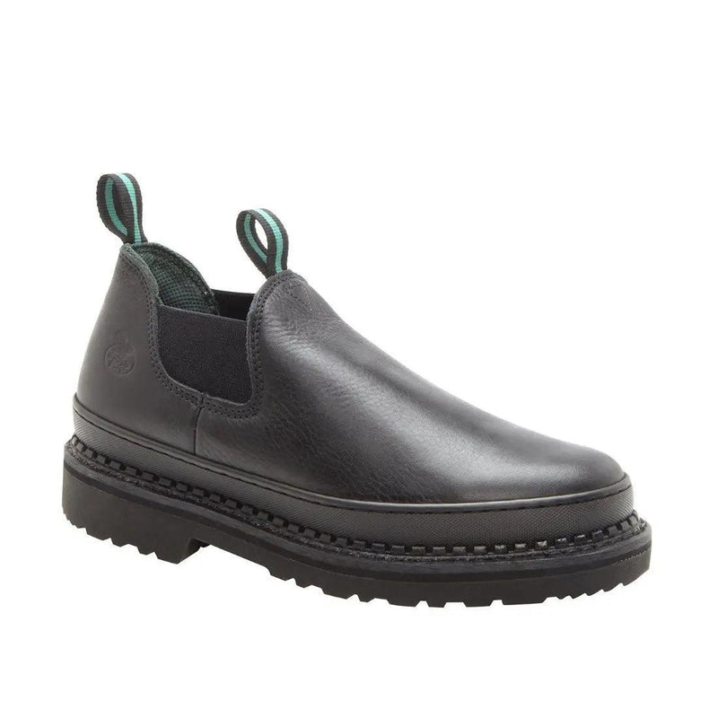 Georgia Giant Womens Romeo Black Leather Work Shoes G3060 - BootSolution