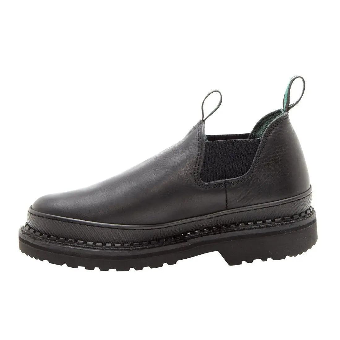 Georgia Giant Womens Romeo Black Leather Work Shoes G3060 - BootSolution