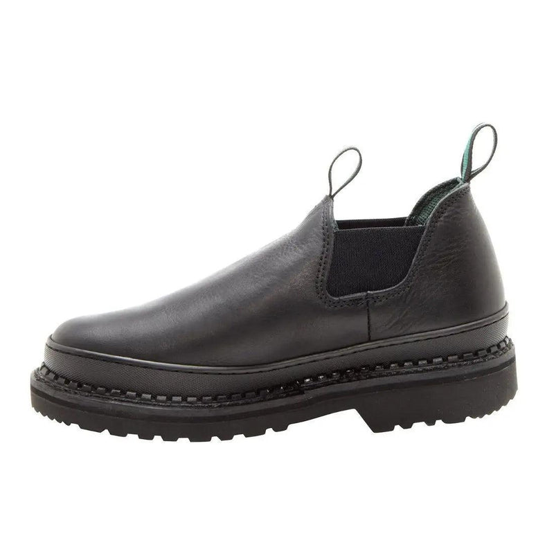 Georgia Giant Womens Romeo Black Leather Work Shoes G3060 - BootSolution