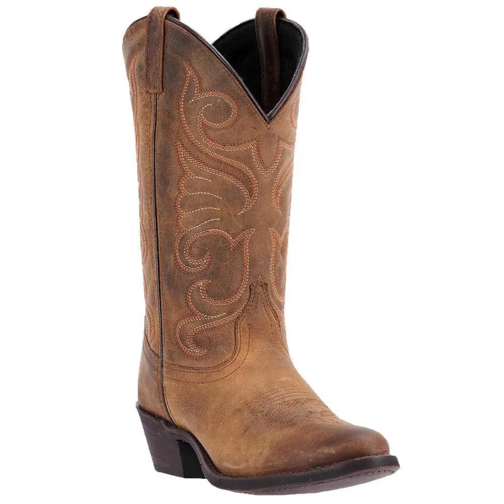 Laredo Bridget Tan Leather Western Round Toe Boot 51084 - BootSolution