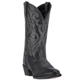 Laredo Maddie Round Toe Black Leather Women's Western Boot 51110 - BootSolution