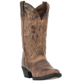 Laredo Maddie Round Toe Tan Leather Women's Cowboy Boot 51112 - BootSolution