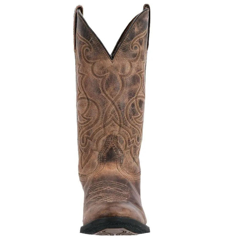 Laredo Maddie Round Toe Tan Leather Women's Cowboy Boot 51112 - BootSolution