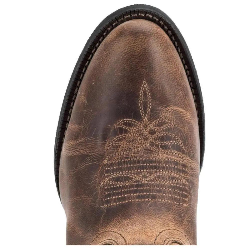 Laredo Maddie Round Toe Tan Leather Women's Cowboy Boot 51112 - BootSolution