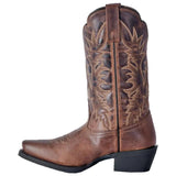 Laredo Malinda Square Toe Tan Leather Western Women Boot 51134 - BootSolution