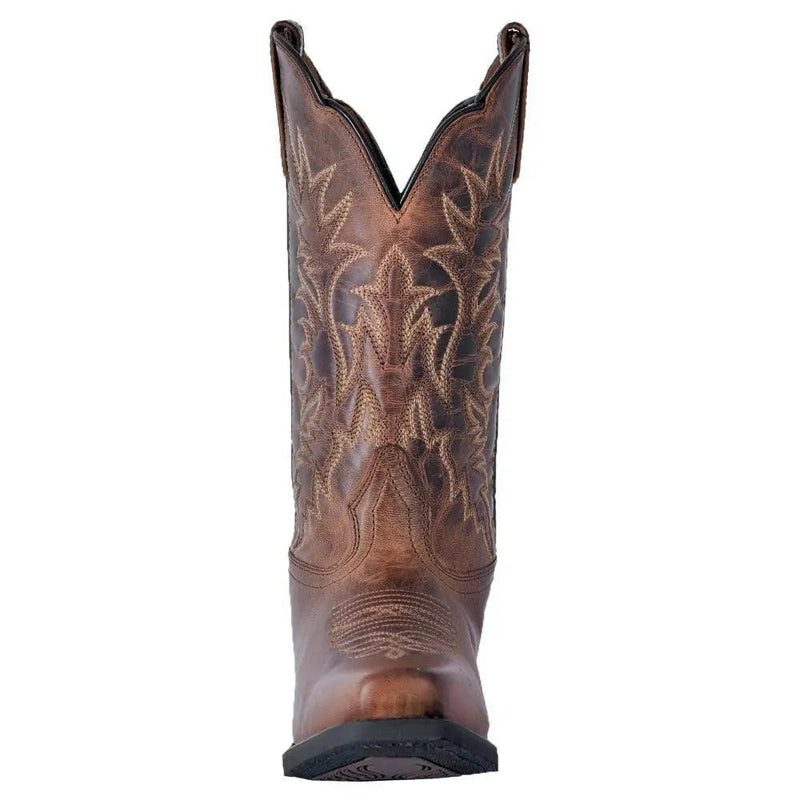 Laredo Malinda Square Toe Tan Leather Western Women Boot 51134 - BootSolution