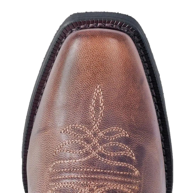 Laredo Malinda Square Toe Tan Leather Western Women Boot 51134 - BootSolution