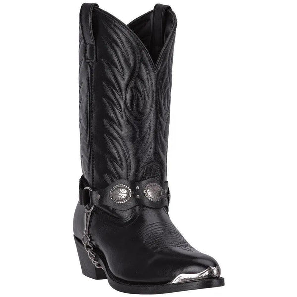 Laredo Men's Black Tallahassee Narrow Snip Toe Leather Boot 6770 - BootSolution