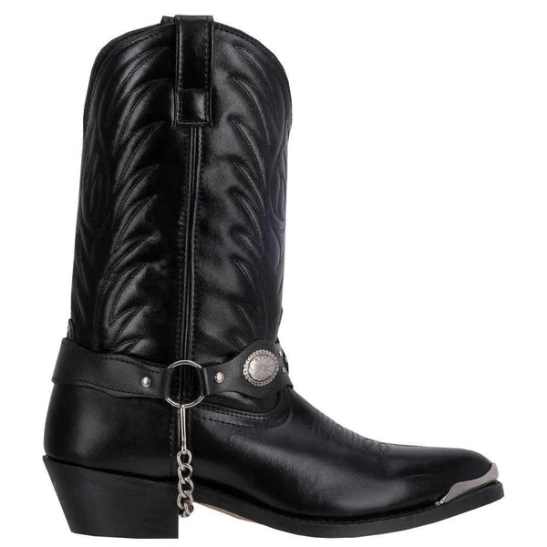 Laredo Men's Black Tallahassee Narrow Snip Toe Leather Boot 6770 - BootSolution