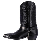 Laredo Men's Black Tallahassee Narrow Snip Toe Leather Boot 6770 - BootSolution