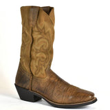 Laredo Men's Fashion Slouch Brown Leather Cowboy Boots 9-1 - BootSolution
