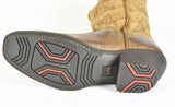 Laredo Men's Fashion Slouch Brown Leather Cowboy Boots 9-1 - BootSolution