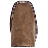 Laredo Men's Lodi Taupe Square Toe Chocolate Leather Western Boot 7898 - BootSolution