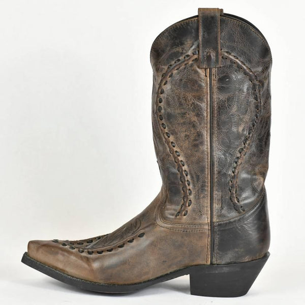Laredo Men's Whip Stitch Snip Toe Cowboy Boot 3-68 - BootSolution