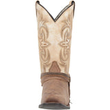 Laredo Myra Square Toe Sand White Leather Women's Western Boot 51091 - BootSolution