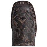Laredo Spellbound Square Toe Black-Tan Leather Western Boot 5660 - BootSolution