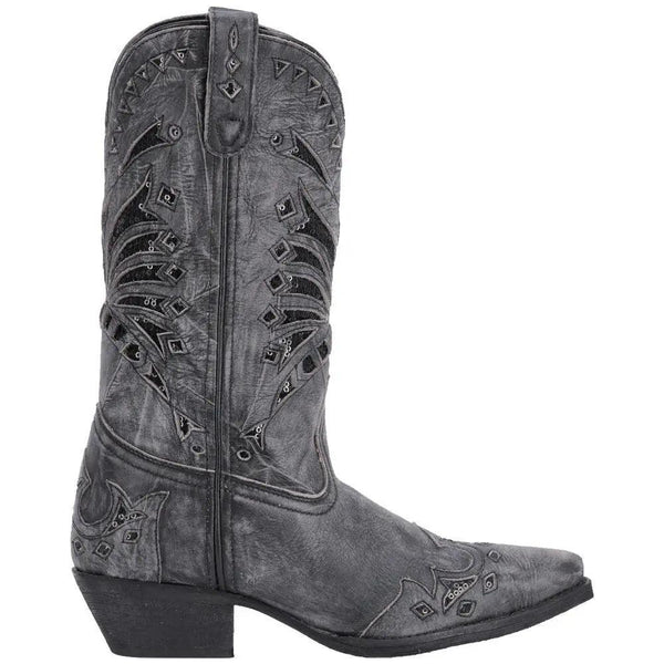 Laredo Stevie Black Snip Toe Leather Boot 52120 - BootSolution