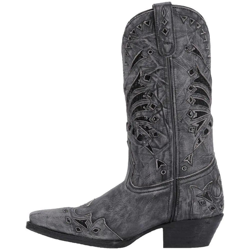 Laredo Stevie Black Snip Toe Leather Boot 52120 - BootSolution