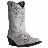 Laredo Women's Snip Toe Antique Tattoo White Cowgirl Boots 4-7 - BootSolution
