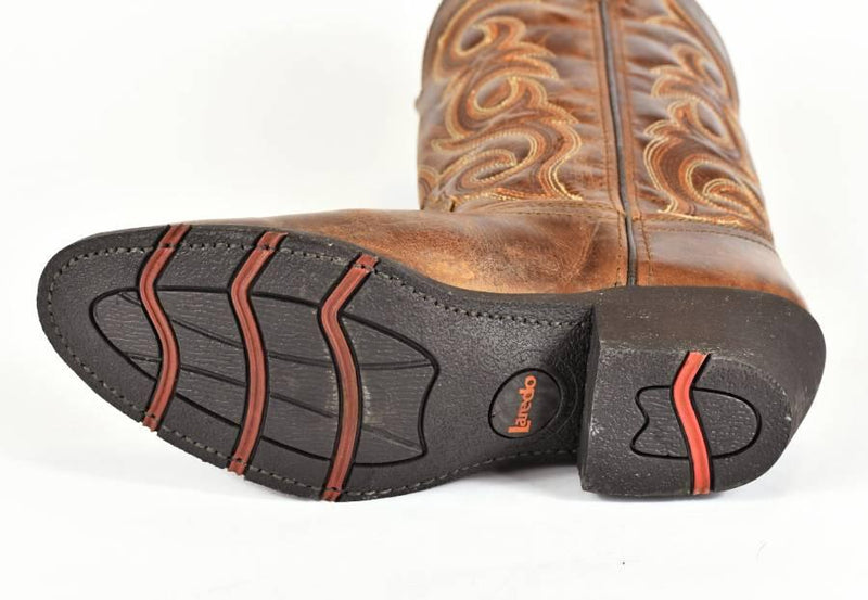 Laredo Women's Western Boot-Western Toe-Distressed Brown Leather Boots 4-15 - BootSolution